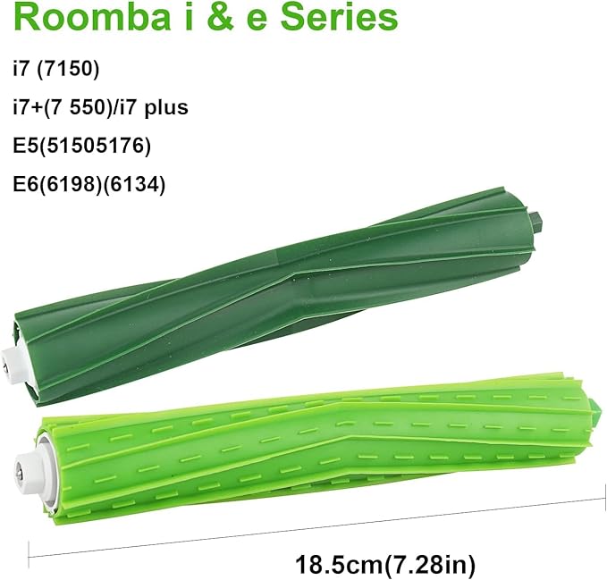 Replacement Roller Brushes Compatible for iRobot Roomba E & I & J Series - Fit e5 e6 e7 i1 i1+ i2 i3 i3+ i4 i4+ i6 i6+i7 i7+ i8 i8+ j6+ j7 j7+,Combo i5 i5+j5 j5+ Vacuum Cleaner Accessories - 1 Set