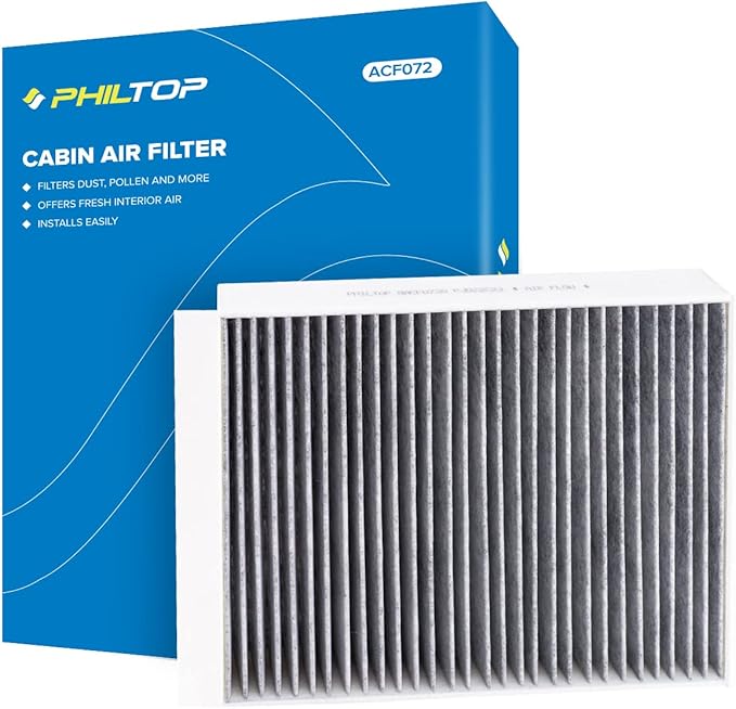 PHILTOP Cabin Air Filter w/Activated Carbon, Compatible with CF11719 Mercedes-Benz GLC300, C300, GLE350, E300, ML350, GLS450, E400, E450, E350, GL450, C43 AMG, GLE400, GLS550, GLC350e, CLS450, G550