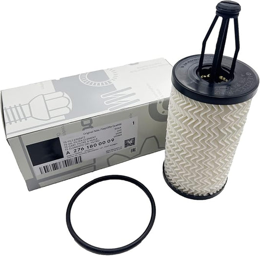 2761800009 Genuine Replacement for Mercedes-Benz Engine Oil Filter Set, Fits C,CLS,E,GLE,S, ML,SL etc