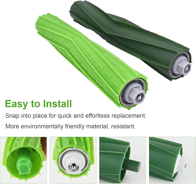 Replacement Roller Brushes Compatible for iRobot Roomba E & I & J Series - Fit e5 e6 e7 i1 i1+ i2 i3 i3+ i4 i4+ i6 i6+i7 i7+ i8 i8+ j6+ j7 j7+,Combo i5 i5+j5 j5+ Vacuum Cleaner Accessories - 2 Set