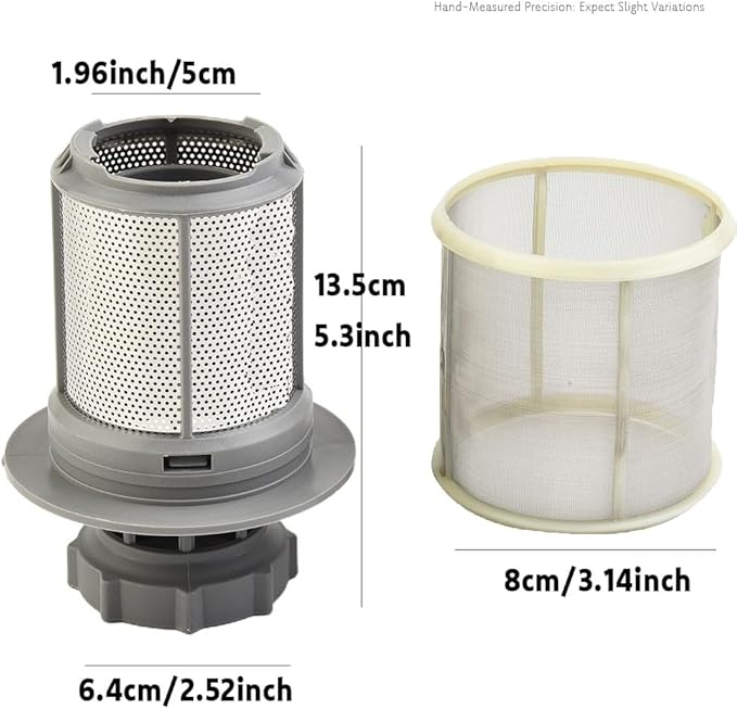 427903 Dishwasher Mesh Micro Filter Replacement for Bosch Neff Siemens 00427903 10002494 Sieve 00170740 00175712 00418404 00492046 492046 SGS SGV SRS SGU SGS SHV SE Series (1), Grey