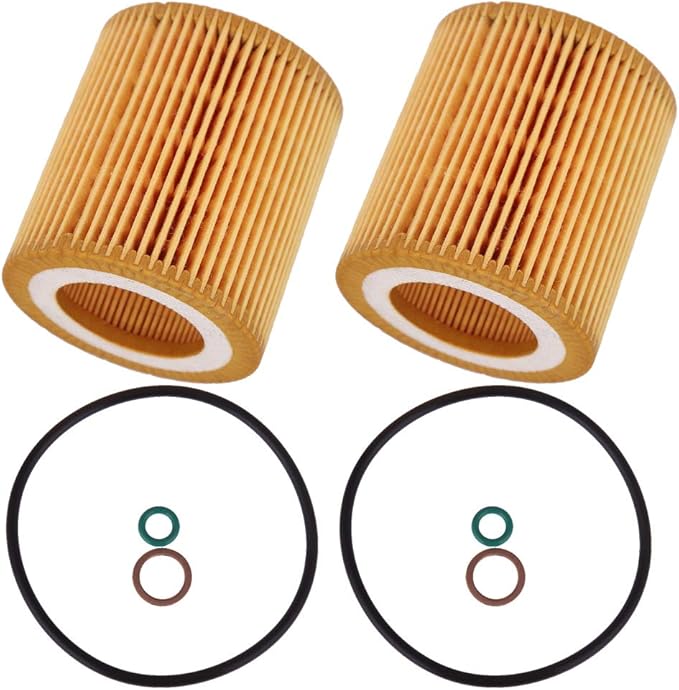 Anxingo 2 PCS HU816x Oil Filter Replacement for BMW E60 E71 E82 E83 E89 E90 E92 1 3 4 5 6 7 Engine Replaces 11427541827 11427953129