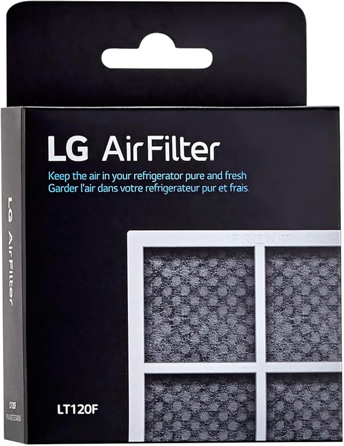 LG 6 Month (LT120F) Replacement Refrigerator Air Filter, 1 Count (Pack of 1), White