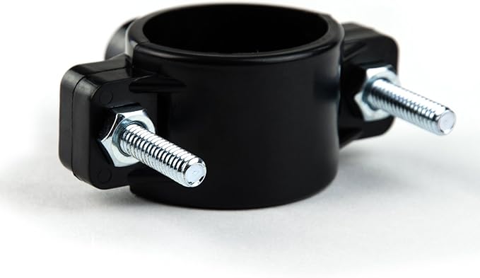 iSpring ADS1K Drain Saddle Valve Clamp with 1/4" Quick Connect Fitting for Under Sink Reverse Osmosis RO System Waste Water Line, Black