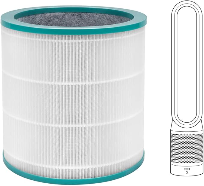 Replacement Filter for Dyson TP01 TP02 TP03 BP01 AM11 Dyson Tower Purifier Pure Cool Link, Replaces Part # 968126-03