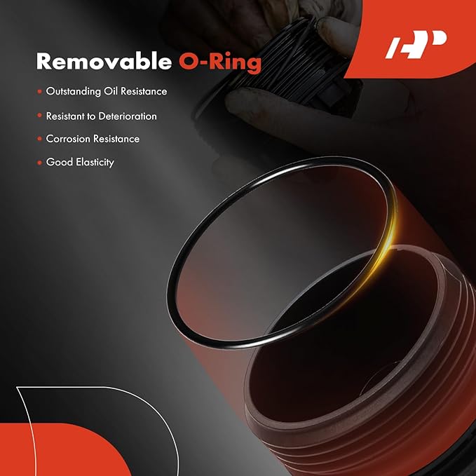 A-Premium Oil Filter Housing Cap Assembly For Hyundai Elantra 2021-2023, Sonata 2020-2023, Santa Fe 2021-2023, Accent 2020-2022, Tucson, Kona, Venue & Kia Sorento, Sportage, Rio, K5, Only fit 1.6L