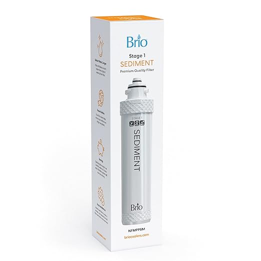 Brio Water Cooler Filter - Sediment - Compatible with Brio 300, 400, 500, 600, 700 Series - Easy Twist-On Replacement - 1 Count