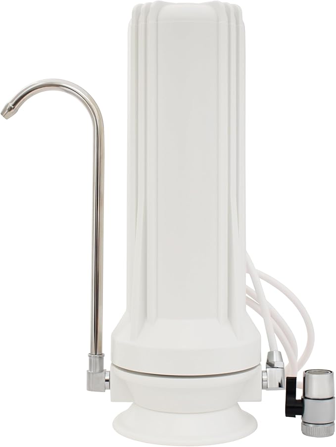 Anchor AF-3110 10-Stage Alkaline, Mineral, Anti-oxidizing Countertop Water Filter - Removes PFASs, Heavy Metals, Chlorine (White)
