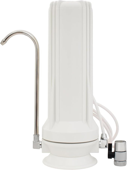 Anchor AF-3110 10-Stage Alkaline, Mineral, Anti-oxidizing Countertop Water Filter - Removes PFASs, Heavy Metals, Chlorine (White)