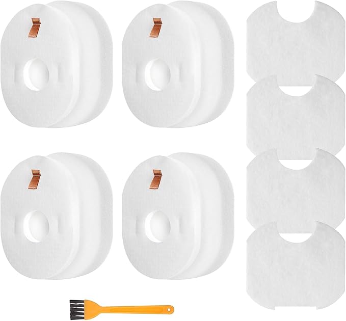 4 Pack Filter Replacement for Shark Rocket Vacuum HV300 HV301 HV300W HV302 HV305 HV310 UV450 Foam & Felt Filter Kit