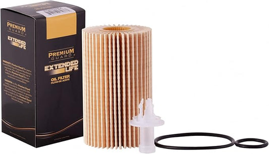 Premium Guard Extended Life Oil Filter up to 10k Miles PG5702EX | Fits 2018-2025 Lexus LC500, 2015-2024 RC F, 2022-2025 IS500, 2007-2021 Toyota Tundra, 2008-2022 Sequoia