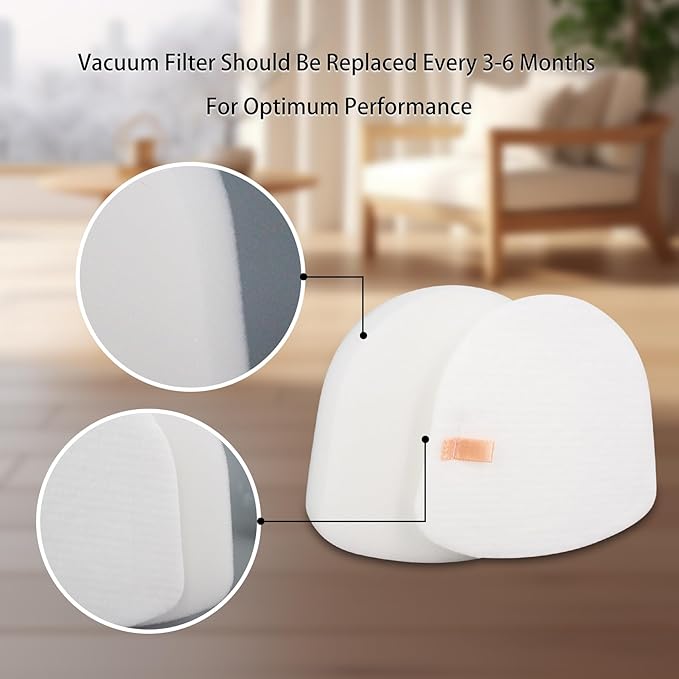 Replacement Filter Compatible with Shark Navigator UV730 UV725 UV725 26 ZU560 ZU560C ZU561 ZU562 ZU572 UV650 ZD400 ZD402 CU530 Zero-M Lift-Away Upright Vacuum (2 Packs)