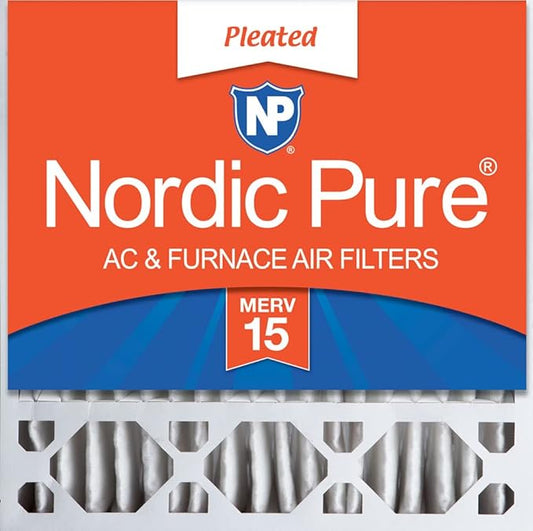 Nordic Pure 20x20x5 (Actual Size: 19 5/8 x 19 7/8 x 4 3/8) Honeywell/Lennox Replacement MERV 15 Air Filter 1 Pack