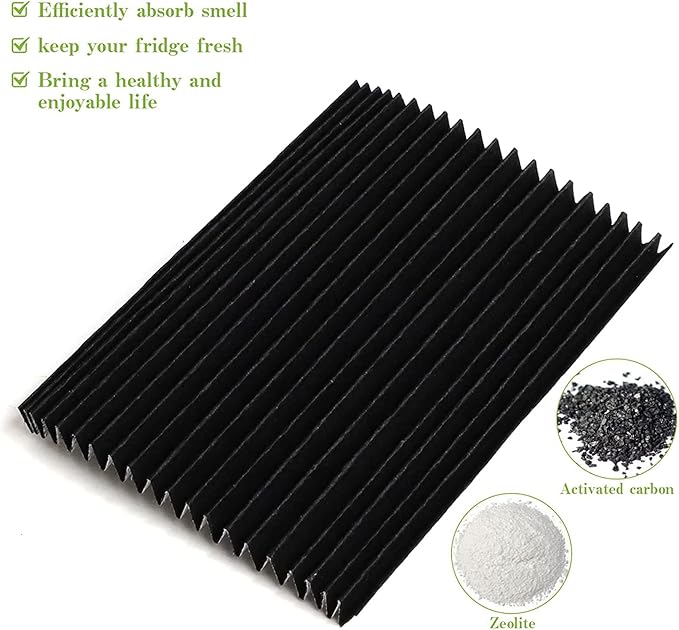 SEISSO Refrigerator Air Filter Replacement Compatible with Frigidaire PAULTRA Pure Air Ultra 242047801, 242047804, 241754002, 241791601, Carbon Activated Air Filters for Refrigerators（12 Pack）