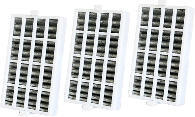 3 Pcs Refrigerator Air Filter Fit for KitchenAid KRFC704FPS00, KRFC704FPS05, KRFC704FSS00, KRFC704FPS06 Refrigerator Replacement Part