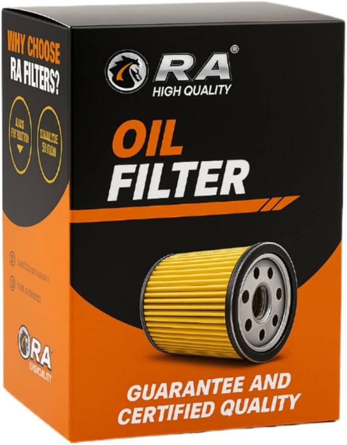 RA-9688 Engine Oil Filter 15K Mile Change Automotive Replacement Interval Spin-On for Select Models Acura, Dodge, Ford, Honda, Hyundai, Isuzu, Kia, Mazda, Mitsibishi, Subaru