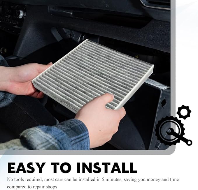 CF10134 Cabin Air Filter includes Activated Carbon, Automotive Replacement Passenger Compartment Air Filters, Car Accessories Auto Compartment Filters Replaces for Civic Accord TLX RDX