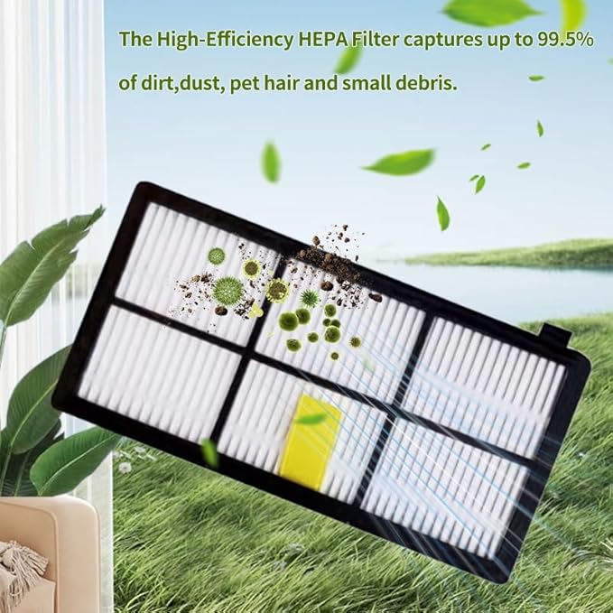 LOTIN 12 Pack HEPA Filter Filters for Roomba 800 900 Series 860 870 871 880 960 980 Vacuum Cleaning Robots