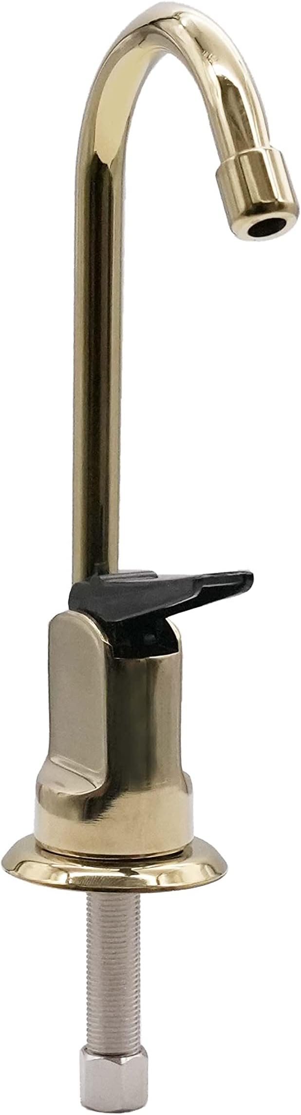 Westbrass D203-NL-01 6" Touch-Flo Style Pure Cold Water Dispenser Faucet, 1 Pack, Polished Brass