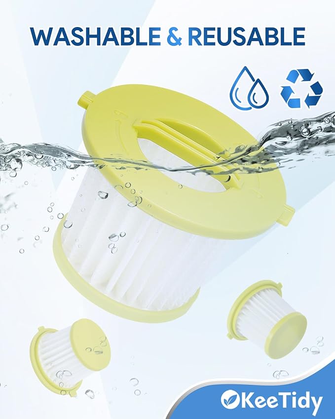 Replacement Vacuum Filters Compatible with Ryobi ONE+ 18V Handheld Vacuum, Fits Models PCL700 PCL704 PCL705 Replaces Part # A32F05N A32HF00, 4 Pack
