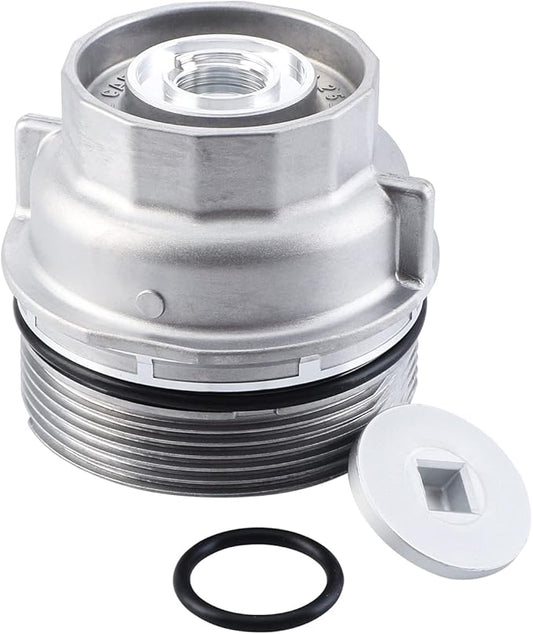 Oil Filter Housing Cap Assembly 15620-31060 with Oil Plug Fit for Toyota 2005-2019 Tundra RAV4 4Runner Camry Highlander Tacoma Avalon Sienna Venza Lexus RX350 Replacement 1562031060 15643-31050