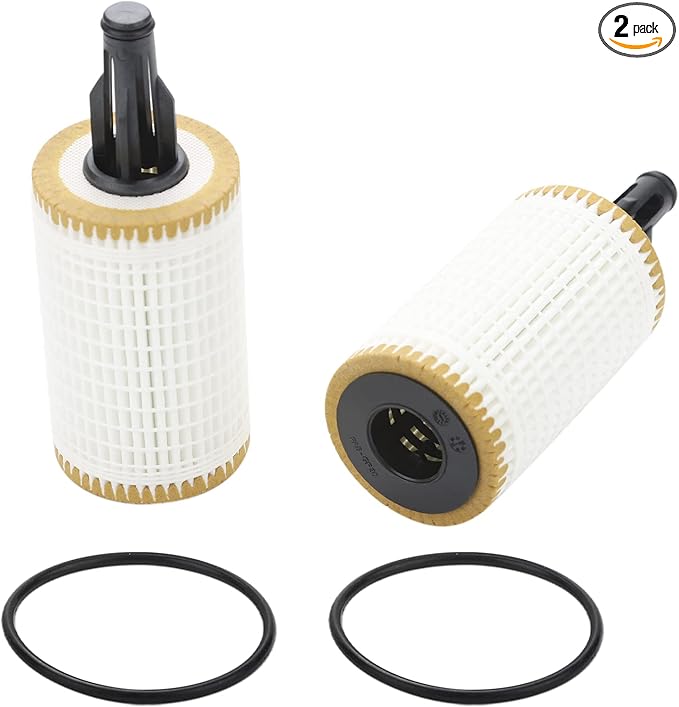 2 Pcs Engine Oil Filter Compatible With Mercedes-Benz Vehicle C, CLS, E, CLE, S, ML, SL Series, Replace #2761800009, HU7025z, OX814D, L394
