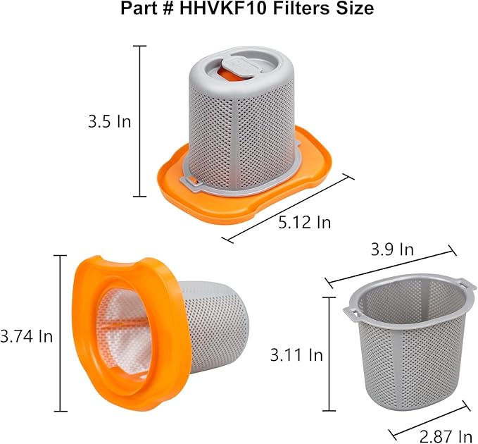 Replacement Filter for Black and Decker HHVK515JP07 HHVK320J HHVK320J10 HHVK515J00FF HHVK515JP HHVK320J61 Handheld Vacuum (6 Pack)