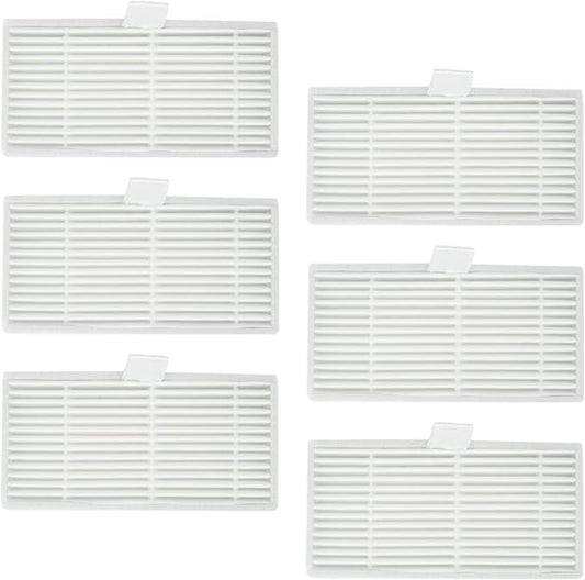 BBT BAMBOOST Filter Replacement Parts Fit for ZCWA BR150/BR151, MAMNV BR150/BR151, ONSON BR150/BR151 2-in-1 Robot Vacuum Cleaner, HEPA Filter Accessories(6 Pack)