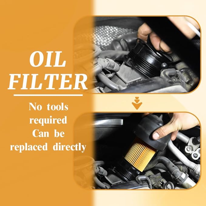 2PCS Oil Filter, Automotive Replacement Oil Filters, Car Parts Engine Oil Filter Compatible with 2022-2023 Hyundai Sonata, Kia Sorento 2.5 L, Replaces# 263502S000, 26350-2R000