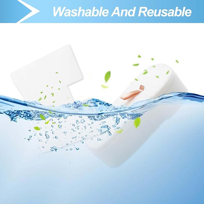 4pack Replacement Filter Compatible with Shark Corded Stick Vacuum HZ2000 HZ2002, HZ251,HZ602, Part # XPMFHZ2000 & XFFKHZ2000