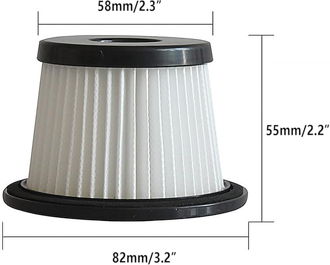 VideoPUP 4pcs Replacement HEPA Filter Washable Resuable Vacuum Dust Filters Compatible with K24 Cordless Vacuum