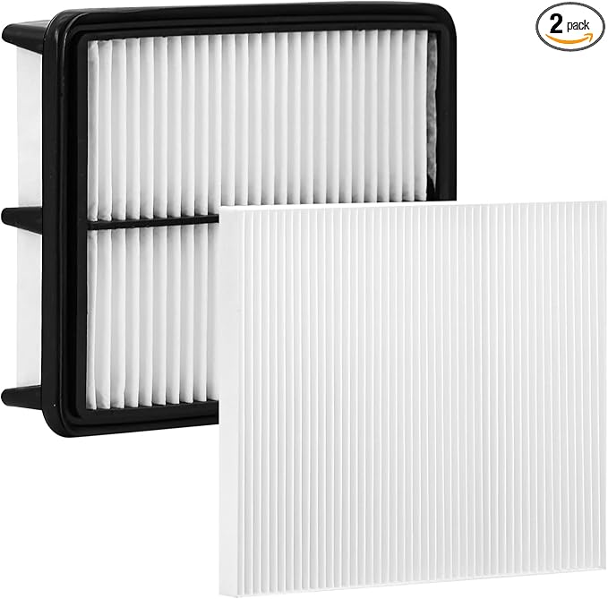 White Cabin Filter & Engine Air Filter Kit for Hyundai Tucson 2009 2008 2007 2006 2005
