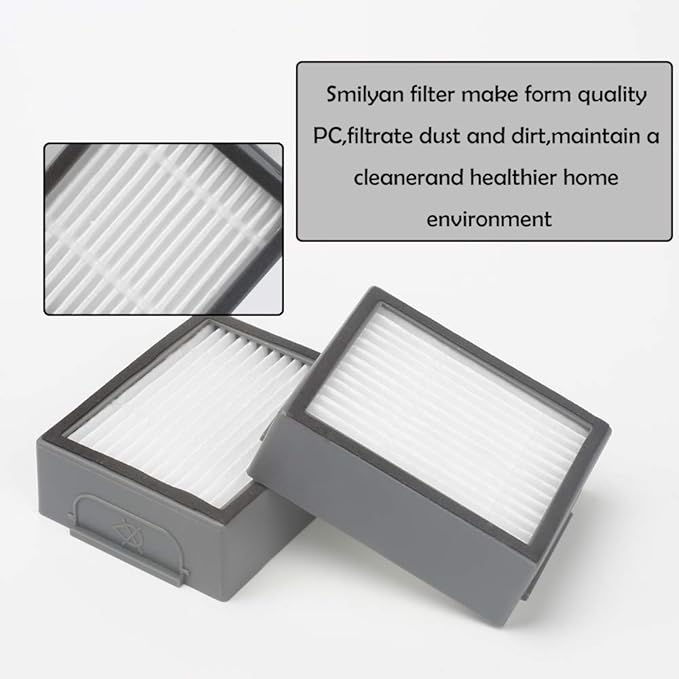 Smilyan 10 Pack HEPA Filters Replacement Compatible for iRobot Roomba I E & J Series i7 i1 i3 i4 i5 i6 i8 E5 E6 E7 J7(7150) J7+(7550) and All Plus version Robotic Vacuum Cleaner