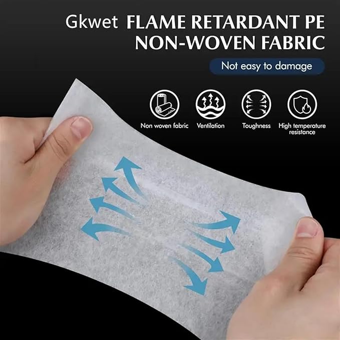 Disposable Kitchen Hood Oil Filter Paper Range Hood Grease Anti Oil Cotton Filter Cooker Hood Extractor Fan Filter Non-Woven (43cmx45cm/12pcs)