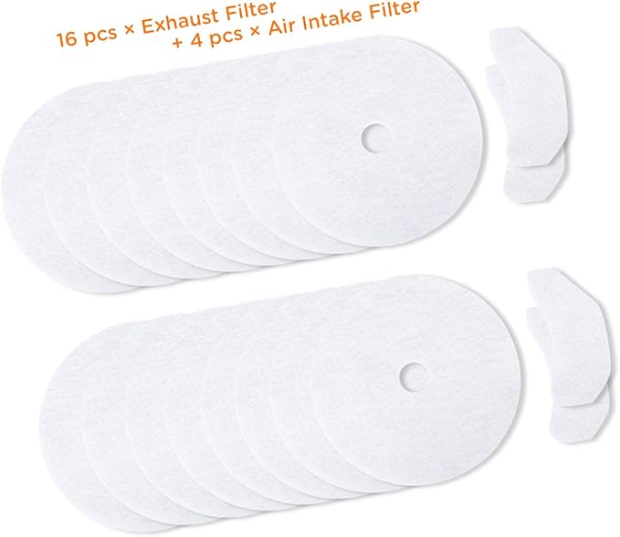 20Pcs Universal Cloth Dryer Exhaust Filters, Premium Quality Durable and Easy to Clean Dryer Lint Filter Compatible with Panda Magic Chef Sonya Avant, 16 Exhaust Filters 4 Air Intake Filters