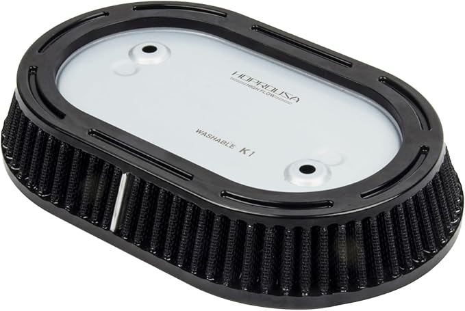Replacement 29400267 Motorcycle Air Filter Compatible with '17-later Touring '18-later Softail M8 Engine Equipped with 114 Air Cleaner Accessories Parts (Black)