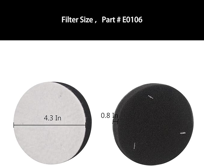 Replacement Filter Compatible with Eureka NEU10AE5 NEU110 Airspeed Plus Compact Upright Vacuum Cleaner