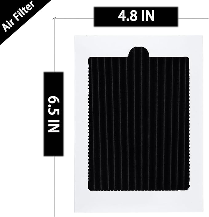 Refrigerator Air Filter For Whirl-pool FGHB2866PF FGHF2366PF FGSS2635TF FPBC2277RF FGHC2331PF FGHS2655PF LGHB2867PF FGHS2631PF Air Filter Replacement (3 Pcs)
