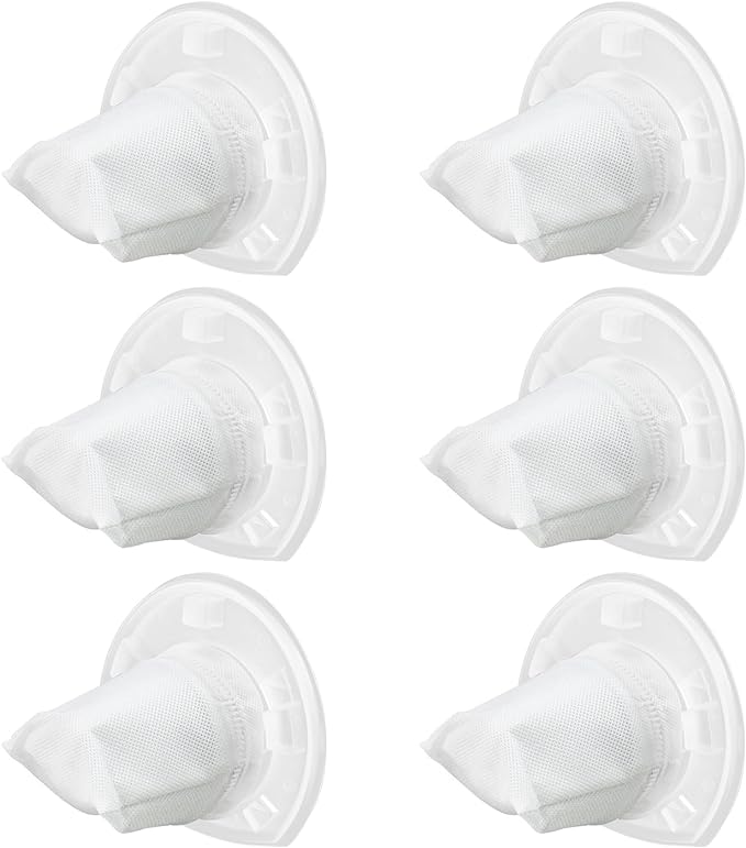 6 Pack Filter Replacement for Black and Decker Power Tools VF110 Dustbuster Cordless Hand Vacuum CHV1410L CHV9610 CHV1210 CHV1410 CHV1510 BDH2000L, 90558113-01