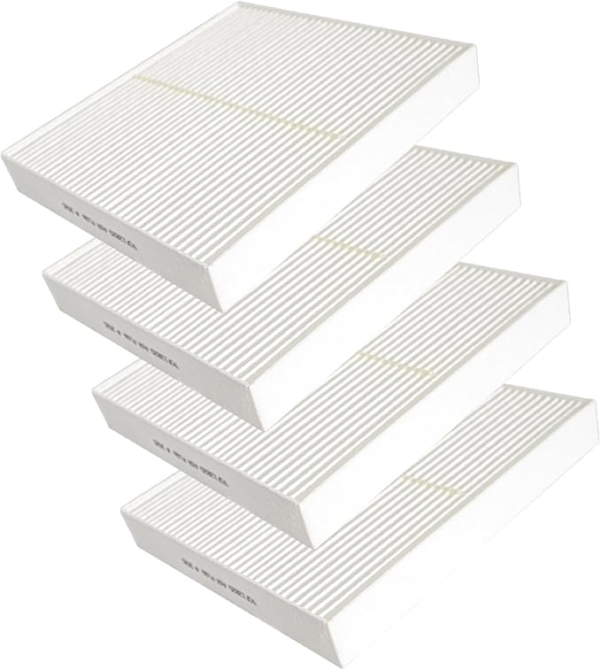 CF12820 Replacement 4 Pack Cabin Air Filter for Hyundai Elantra N Ioniq 5 6 N Kona Electric Santa Cruz Fe Sonata Tucson, Genesis GV60, Replace OE# 97133-L1000, 97133-N9100