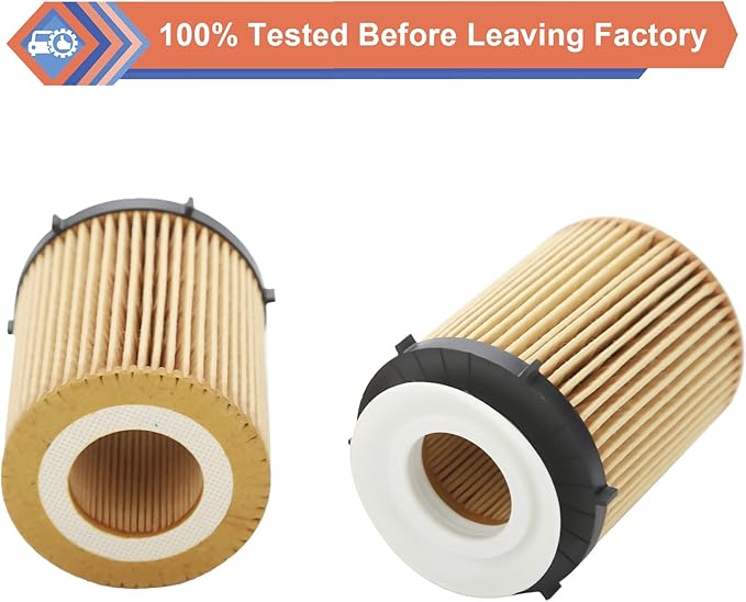 2 Pcs Oil Filter Compatible With INFINITI Mercedes-Benz Vehicle 2012-2023 C300 CLA250 E300 GLA200 GLC300 Metris SLC300 Sprinter 1500 2500, 2017-2019 Q50 Q60 QX30, Replace#HU711/6Z, HU7116z, 2701800109