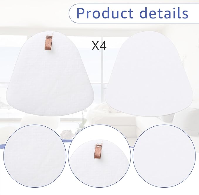 4-Pack Foam and Felt Felt Filter Kit Compatible with Shark Navigator Lift-Away Vacuum Replacement Model CU500,NV350, NV351, NV352, NV355, NV360, UV540, UV550, NV356E, NV370, NV391, UV490 ﻿