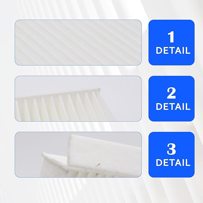 CAF11663 Cabin Air Filter Compatible with Buick Enclave 2008 2009 2010 2011 2012 2013-2017, Chevrolet Traverse 2009-2017, GMC Acadia 2007-2016, Acadia Limited 2017, Saturn Outlook 2007-2010