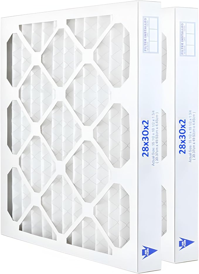 AIRx Filters 28x30x2 Furnace Filter MERV 8 Pleated Replacement AC Air Filter, For Lint, Pollen & Dust Debris Control, 2-Pack