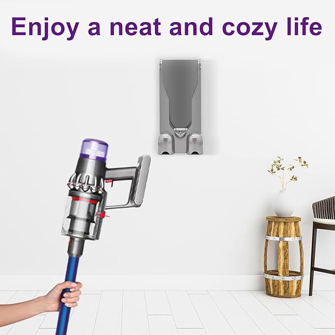 Docking Station & 2 Pack Vacuum Filters Compatible with Dyson V11 Cordless Vacuum Cleaner, Wall Mounted Accessories Holder Bracket & 2 Pack Vacuum Filters Replacement Parts for Dyson V11 Parts