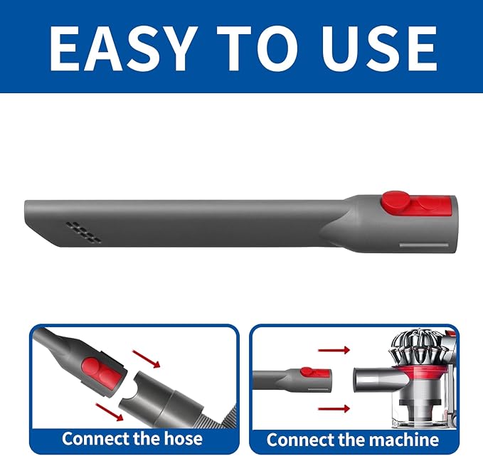 Attachment Kit - Extension Hose and Crevice Tool Compatible with Dyson G5 GEN5 V15 V12 V11 V10 V7 V8 Absolute Animal Motorhead Trigger Model
