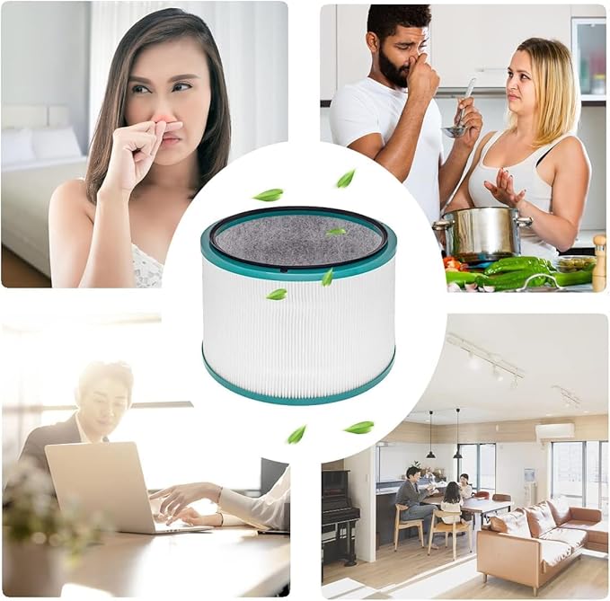 Air Purifier Filter Replacement, Desk Purifier Replacement Filter for Dyson HP01 HP02 DP01 DP02 Desk Air Purifiers, Pure Cool Link Desk Purifier,Part # 968125-03