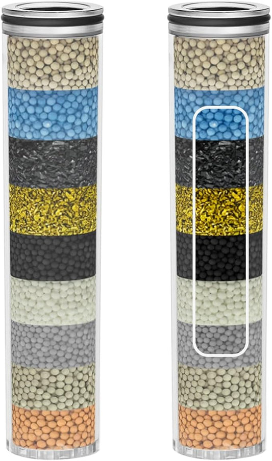 2-Pack Replacement Shower Filter Cartridge Compatible with SunCleanse Handheld Shower Head,Multi-Stage Water Softener Filter for Hard Water Reduce Chlorine and Harmful Substances