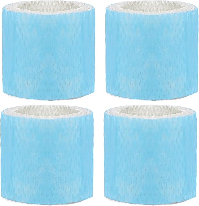 4 Pack HAC-504 Humidifier Wicking Filter Replacement Compatible with Honeywell HCM-350,HCM-300T, HCM-600, HCM-710, HCM-315T,HAC-504 and HAC-504AW Cool Mist Humidifiers Blue