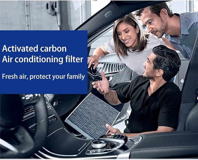 CF12002 Cabin Air Filter Activated Carbon Compatible with Kia Soul 2014-2019, Soul EV 2015-2019 - OE 97133-B2000